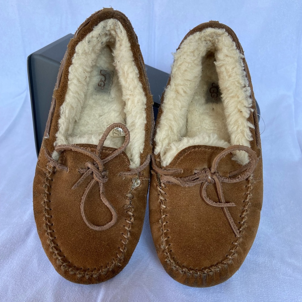 UGG Tan Moccasin Slippers